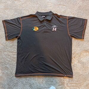 Chase Authentics NASCAR Tony Stewart 14 Bass Pro Shops Polo Mens 3XL Gray